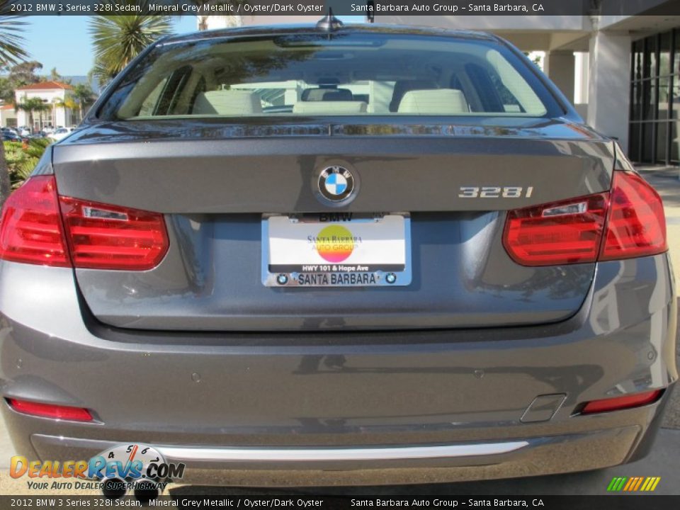 2012 BMW 3 Series 328i Sedan Mineral Grey Metallic / Oyster/Dark Oyster Photo #11