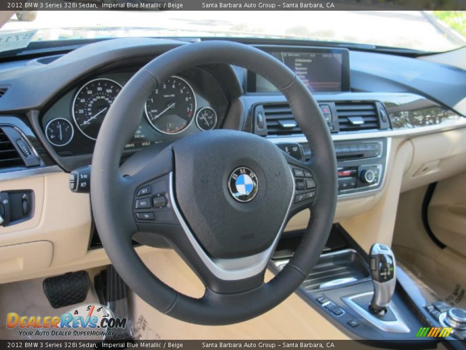 2012 BMW 3 Series 328i Sedan Steering Wheel Photo #8
