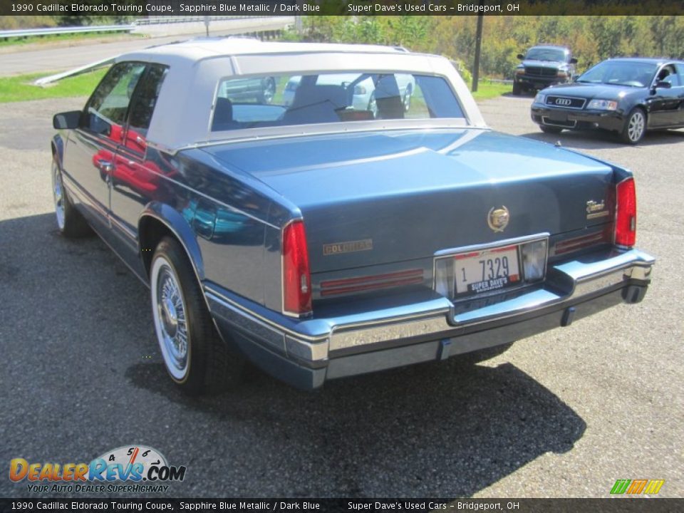 1990 Cadillac Eldorado Touring Coupe Sapphire Blue Metallic / Dark Blue Photo #13