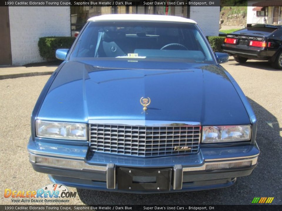 1990 Cadillac Eldorado Touring Coupe Sapphire Blue Metallic / Dark Blue Photo #18