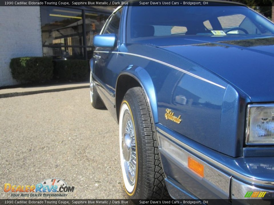 1990 Cadillac Eldorado Touring Coupe Sapphire Blue Metallic / Dark Blue Photo #20