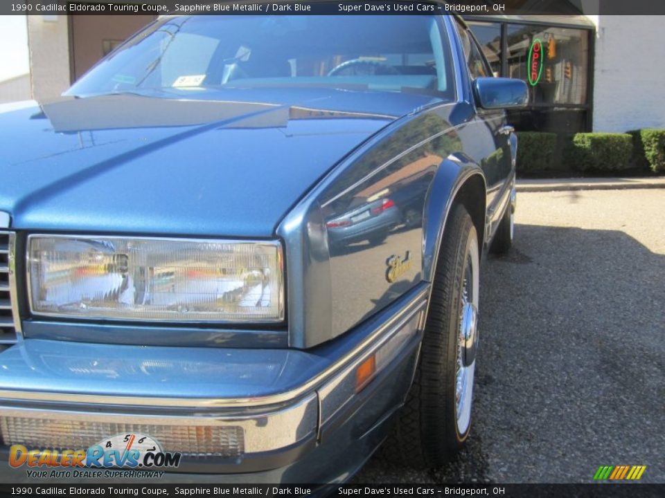 1990 Cadillac Eldorado Touring Coupe Sapphire Blue Metallic / Dark Blue Photo #21