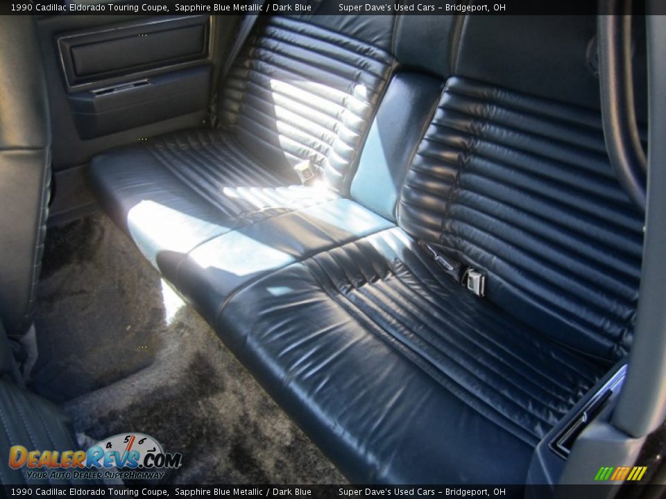 Rear Seat of 1990 Cadillac Eldorado Touring Coupe Photo #28