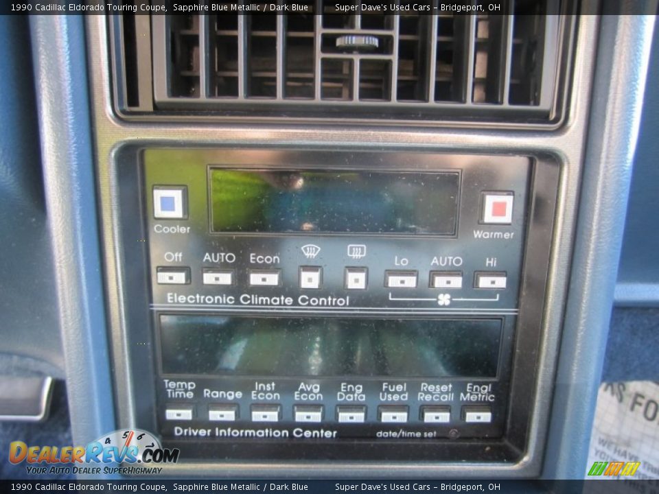 Controls of 1990 Cadillac Eldorado Touring Coupe Photo #34