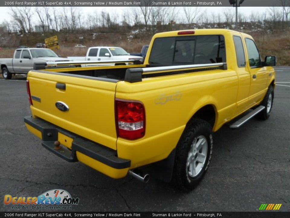 Screaming Yellow 2006 Ford Ranger XLT SuperCab 4x4 Photo #2