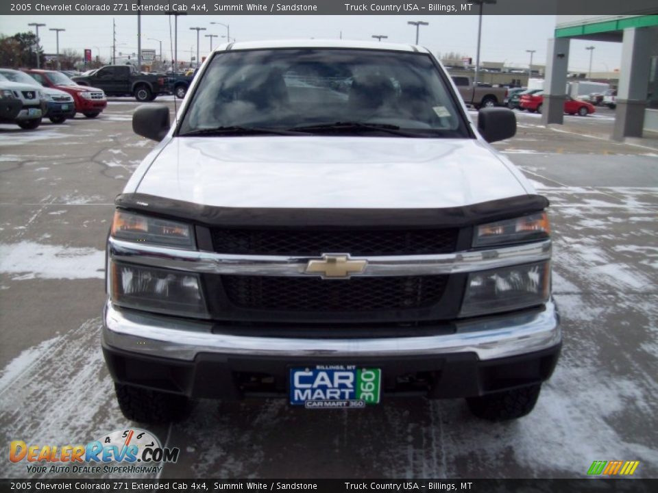 2005 Chevrolet Colorado Z71 Extended Cab 4x4 Summit White / Sandstone Photo #2