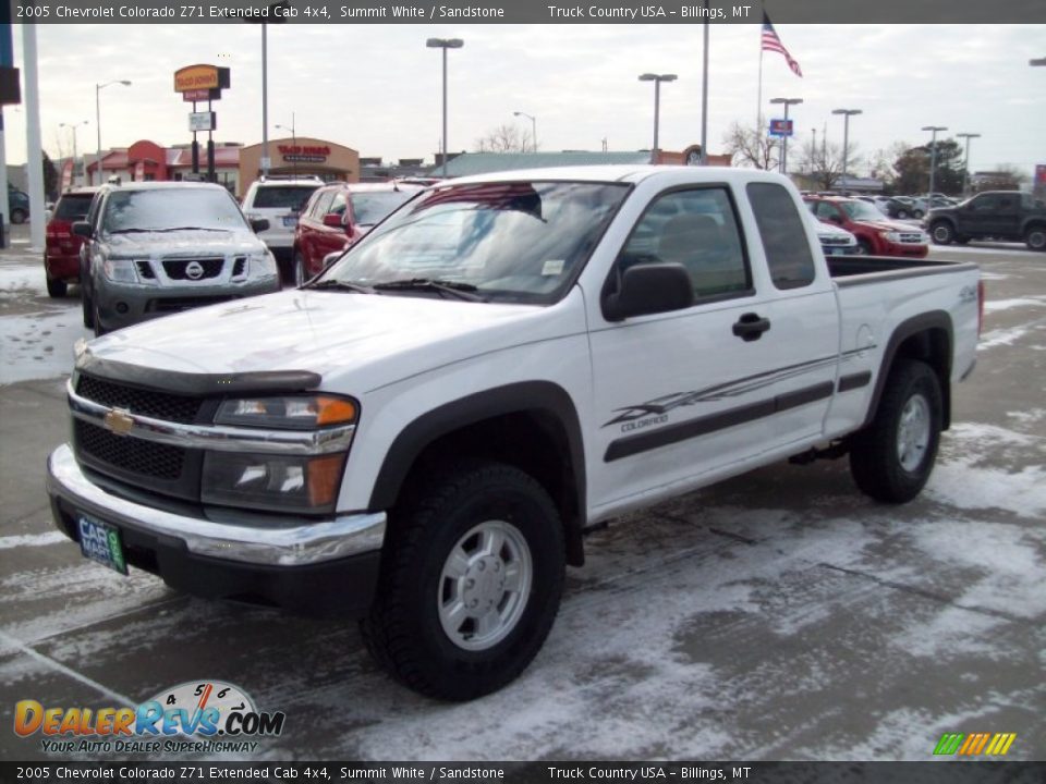 2005 Chevrolet Colorado Z71 Extended Cab 4x4 Summit White / Sandstone Photo #5