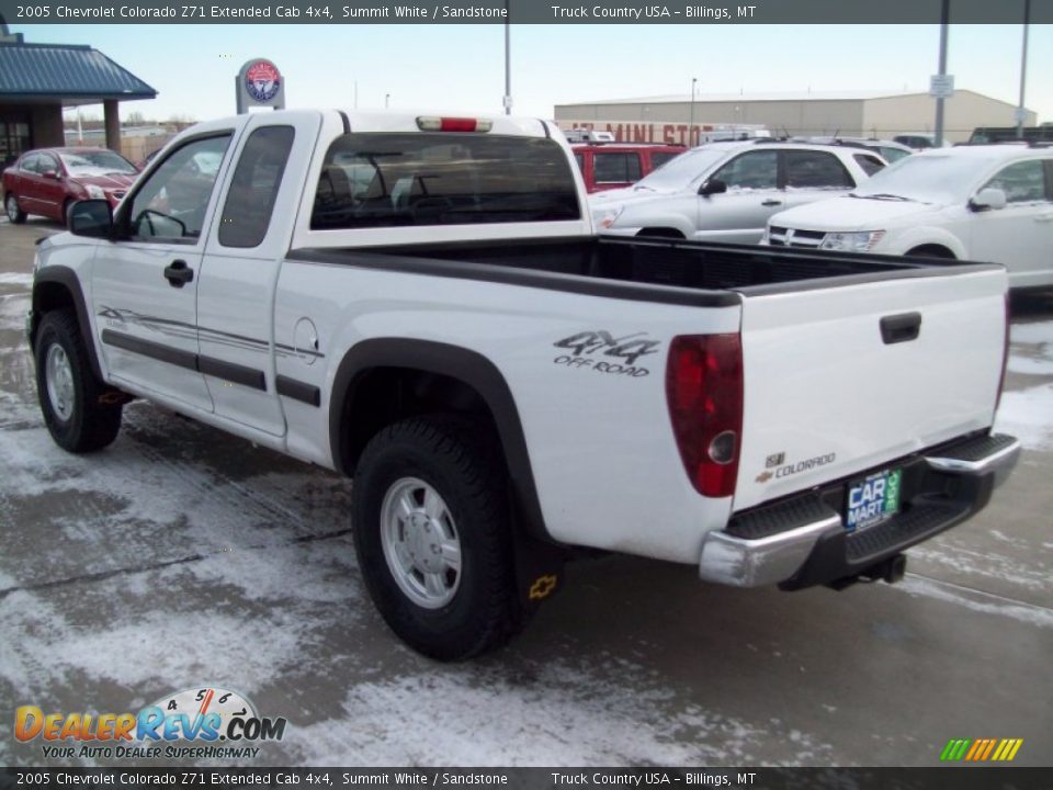2005 Chevrolet Colorado Z71 Extended Cab 4x4 Summit White / Sandstone Photo #20