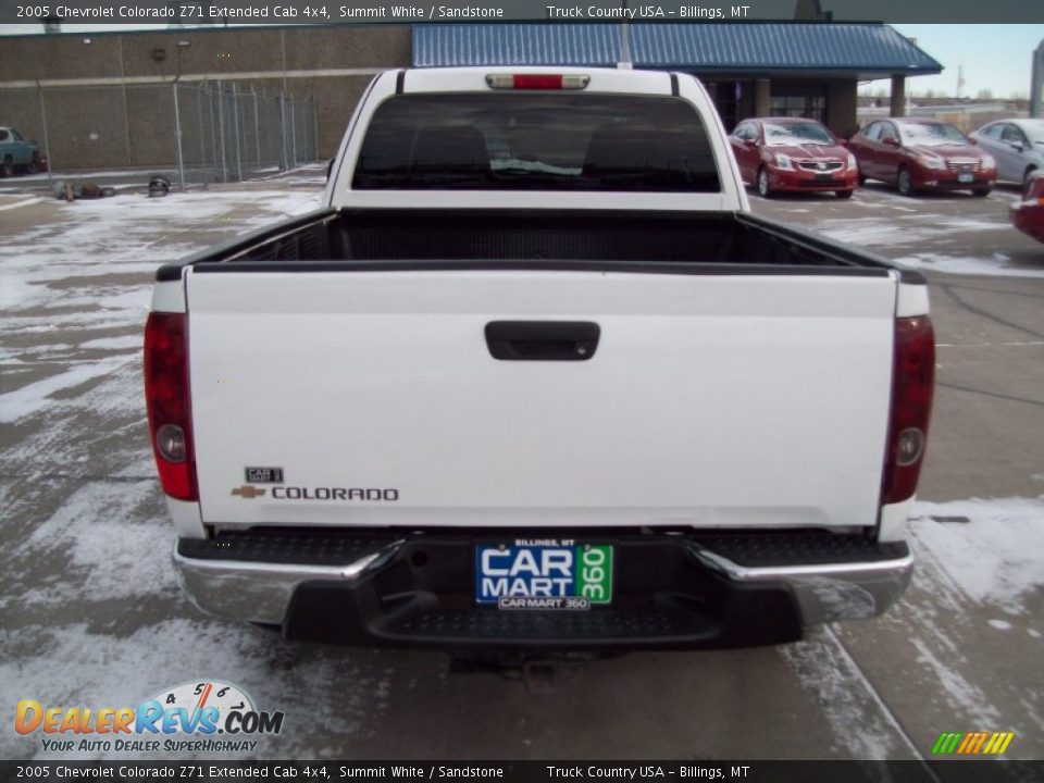 2005 Chevrolet Colorado Z71 Extended Cab 4x4 Summit White / Sandstone Photo #21