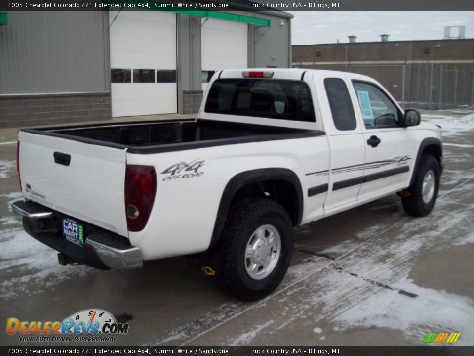 2005 Chevrolet Colorado Z71 Extended Cab 4x4 Summit White / Sandstone Photo #23