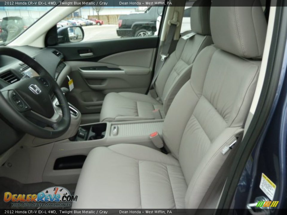 Gray Interior - 2012 Honda CR-V EX-L 4WD Photo #10