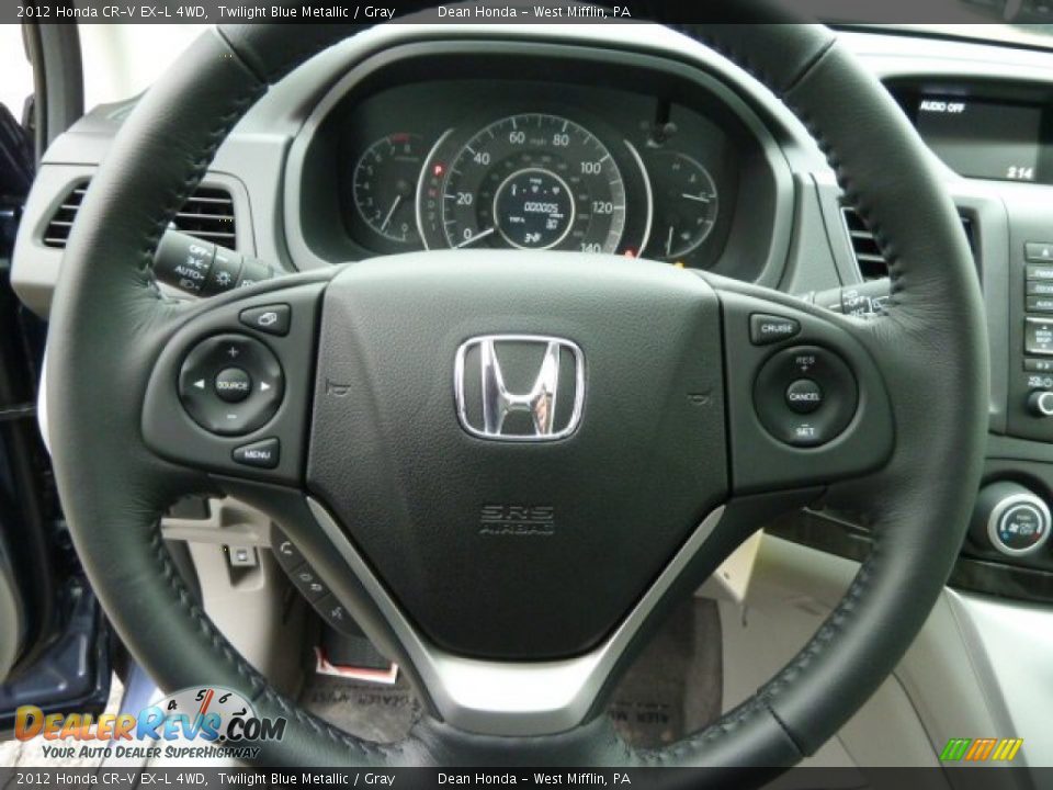 2012 Honda CR-V EX-L 4WD Steering Wheel Photo #15