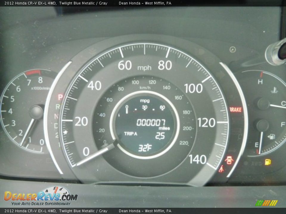 2012 Honda CR-V EX-L 4WD Gauges Photo #19