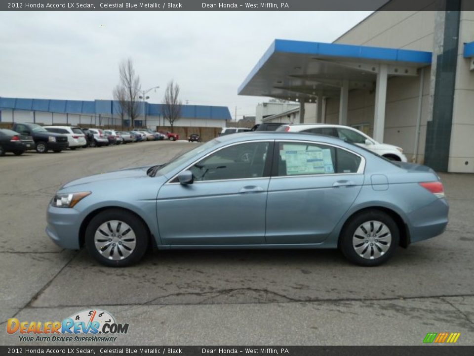 2012 Honda Accord LX Sedan Celestial Blue Metallic / Black Photo #2