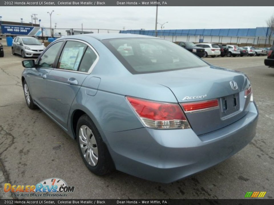 2012 Honda Accord LX Sedan Celestial Blue Metallic / Black Photo #3