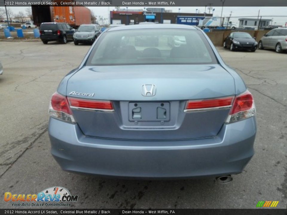 2012 Honda Accord LX Sedan Celestial Blue Metallic / Black Photo #4