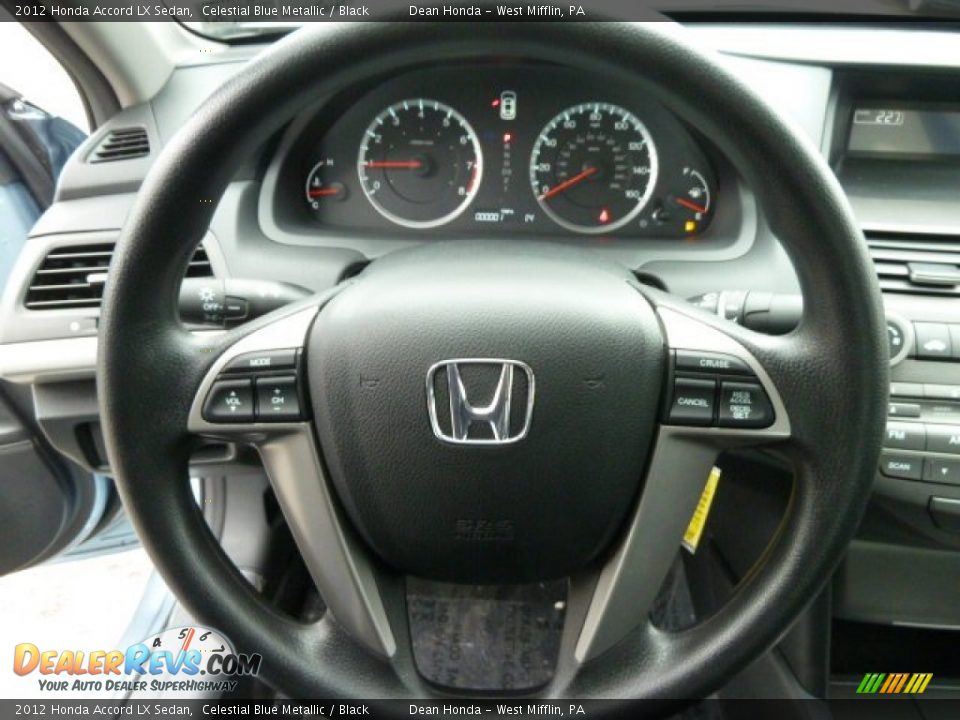 2012 Honda Accord LX Sedan Celestial Blue Metallic / Black Photo #16