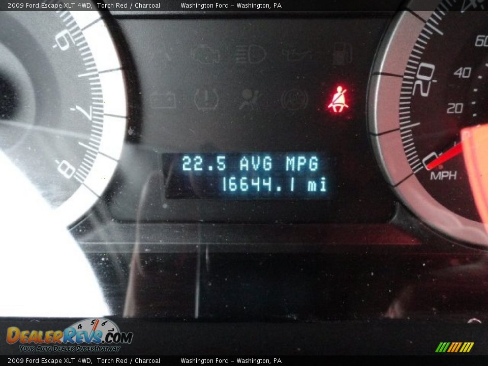 2009 Ford Escape XLT 4WD Torch Red / Charcoal Photo #20