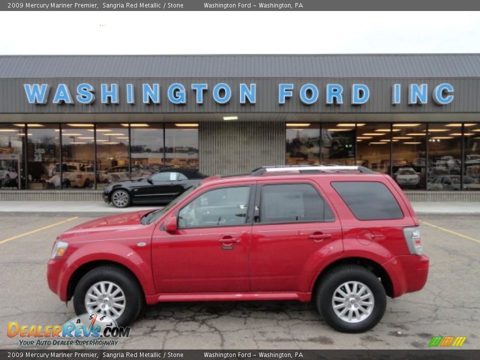 2009 Mercury Mariner Premier Sangria Red Metallic / Stone Photo #1