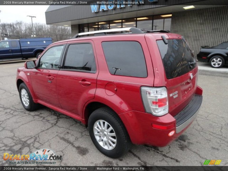 2009 Mercury Mariner Premier Sangria Red Metallic / Stone Photo #2