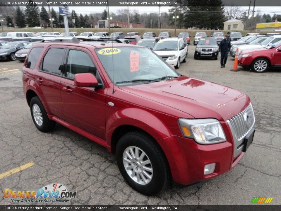 2009 Mercury Mariner Premier Sangria Red Metallic / Stone Photo #6