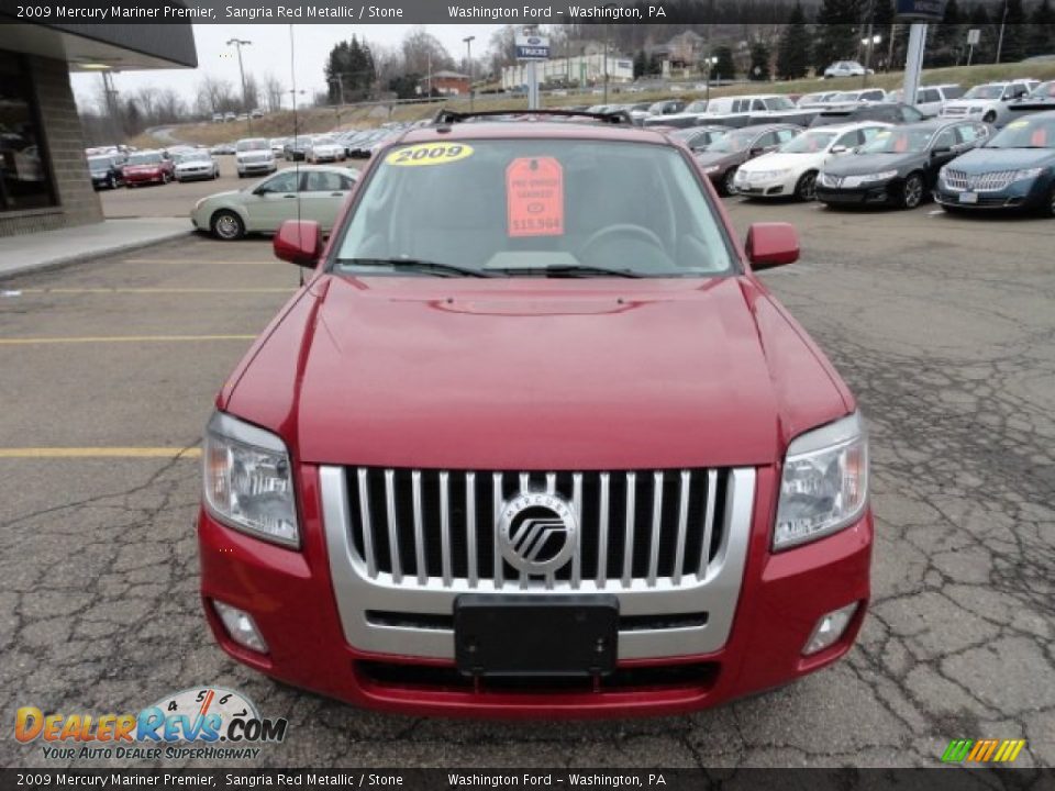 2009 Mercury Mariner Premier Sangria Red Metallic / Stone Photo #7
