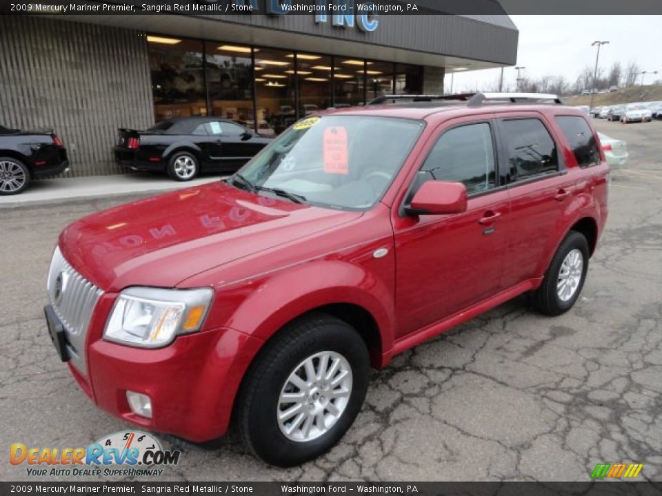 2009 Mercury Mariner Premier Sangria Red Metallic / Stone Photo #8