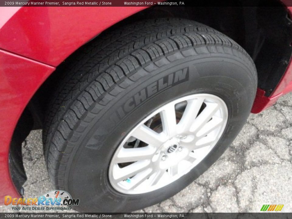 2009 Mercury Mariner Premier Sangria Red Metallic / Stone Photo #9