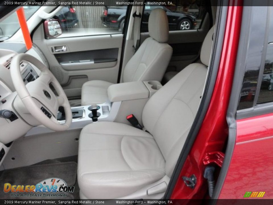 2009 Mercury Mariner Premier Sangria Red Metallic / Stone Photo #10