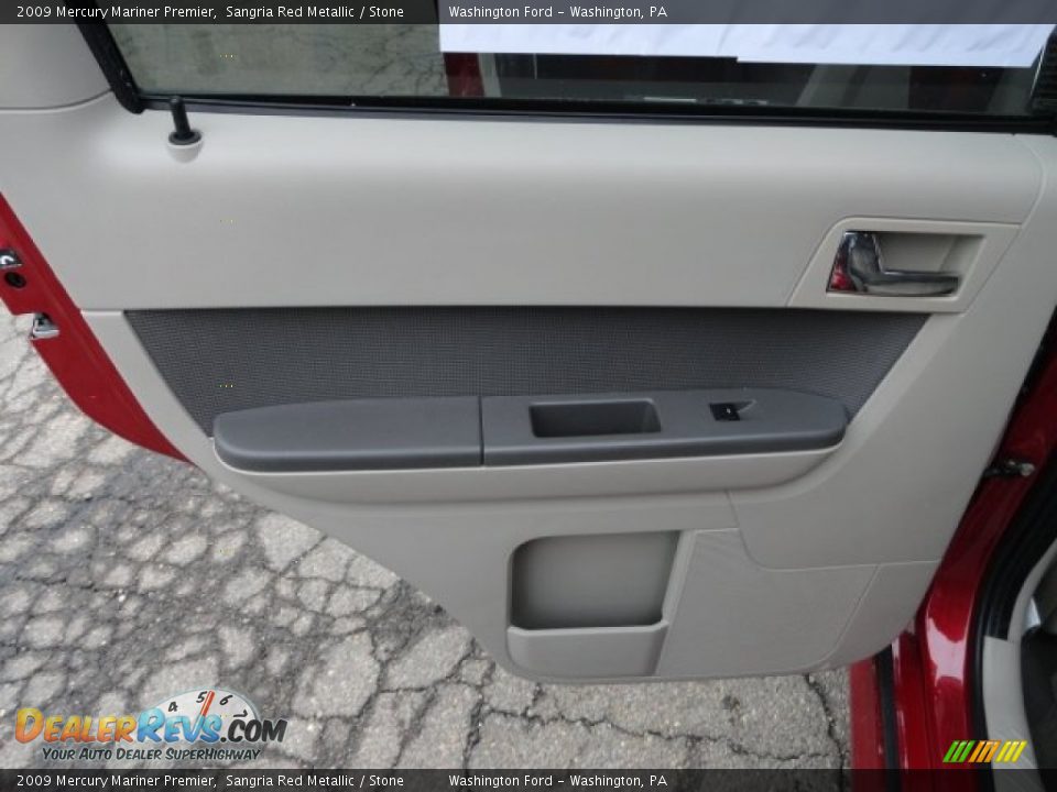 2009 Mercury Mariner Premier Sangria Red Metallic / Stone Photo #13