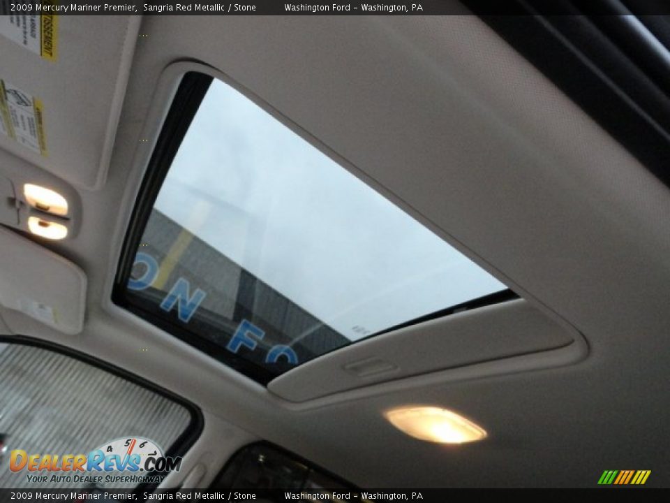 2009 Mercury Mariner Premier Sangria Red Metallic / Stone Photo #16
