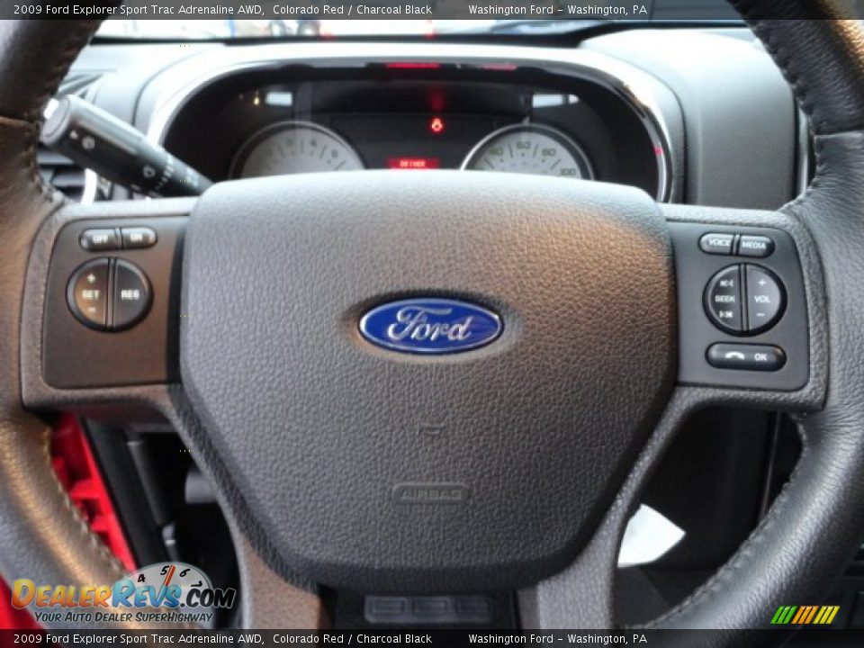 2009 Ford Explorer Sport Trac Adrenaline AWD Steering Wheel Photo #16