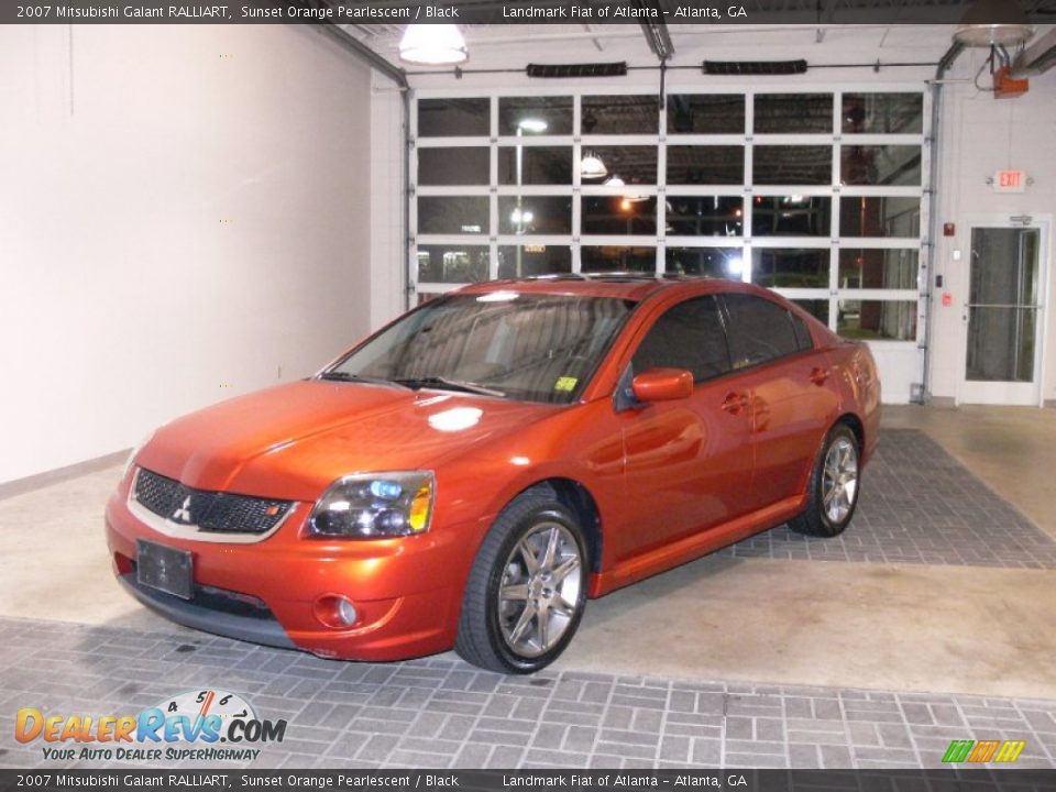 2007 Mitsubishi Galant RALLIART Sunset Orange Pearlescent / Black Photo #1
