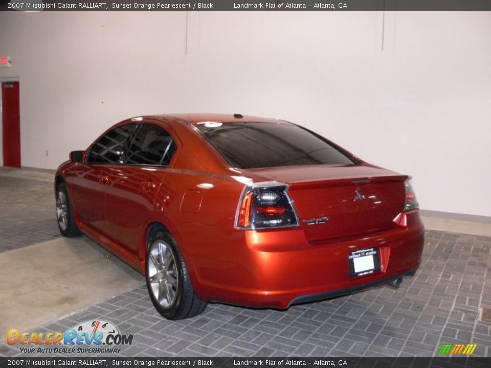 2007 Mitsubishi Galant RALLIART Sunset Orange Pearlescent / Black Photo #3