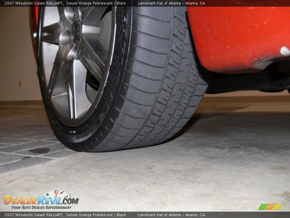 2007 Mitsubishi Galant RALLIART Sunset Orange Pearlescent / Black Photo #8