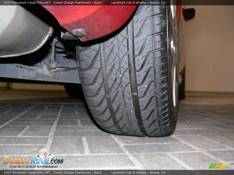 2007 Mitsubishi Galant RALLIART Sunset Orange Pearlescent / Black Photo #10
