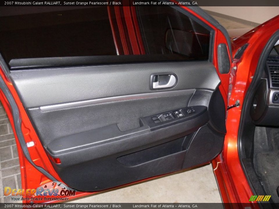 2007 Mitsubishi Galant RALLIART Sunset Orange Pearlescent / Black Photo #12