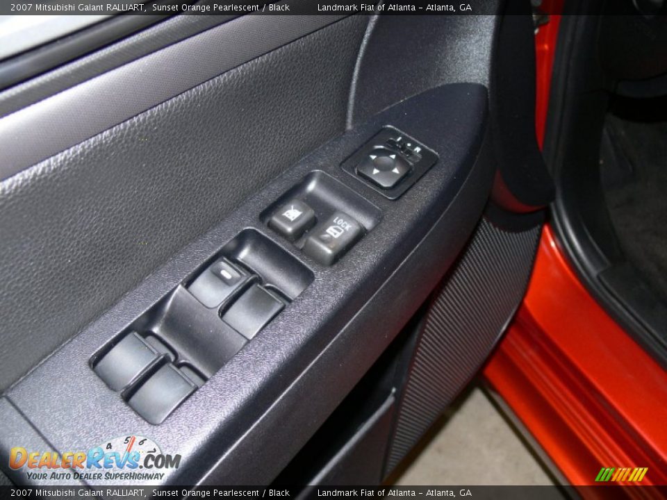 2007 Mitsubishi Galant RALLIART Sunset Orange Pearlescent / Black Photo #13