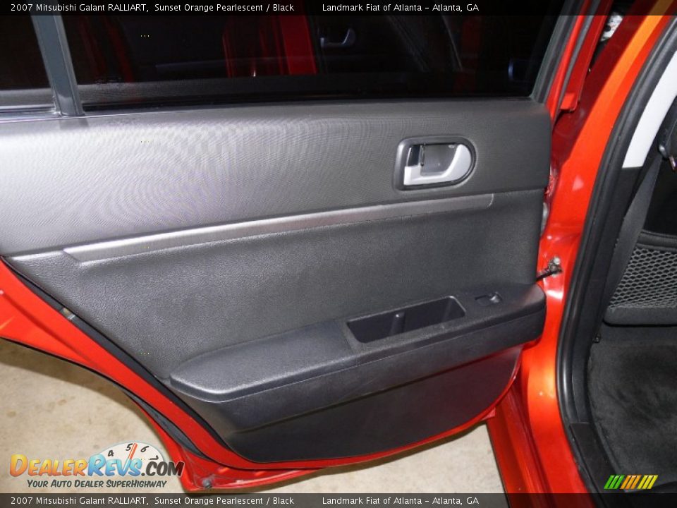 2007 Mitsubishi Galant RALLIART Sunset Orange Pearlescent / Black Photo #14