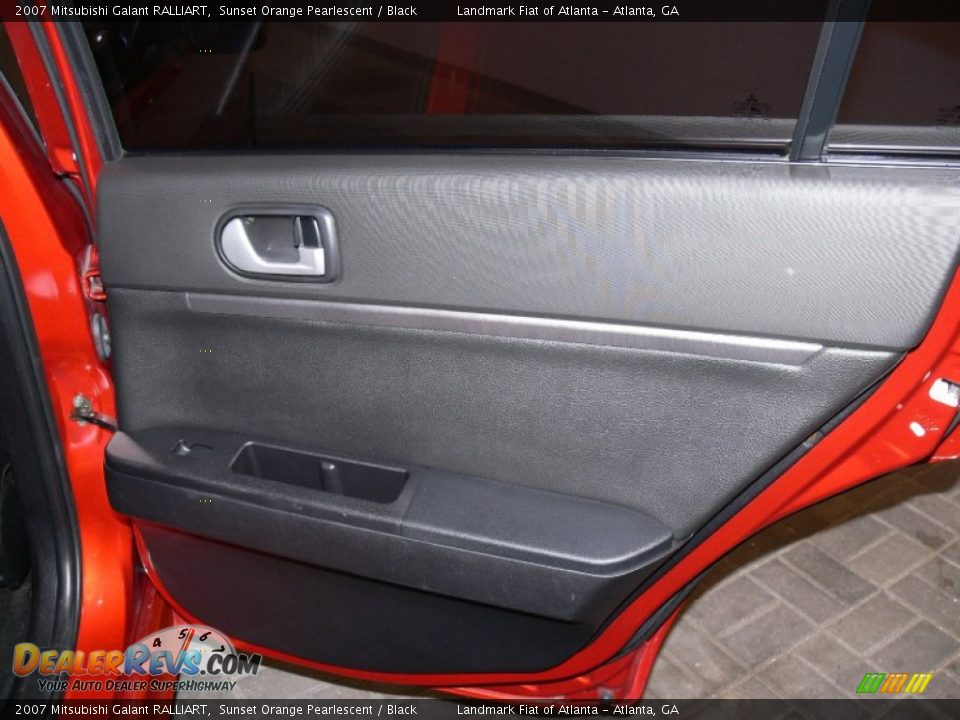 2007 Mitsubishi Galant RALLIART Sunset Orange Pearlescent / Black Photo #16