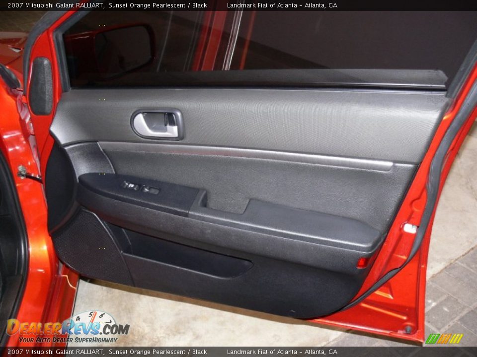 2007 Mitsubishi Galant RALLIART Sunset Orange Pearlescent / Black Photo #17