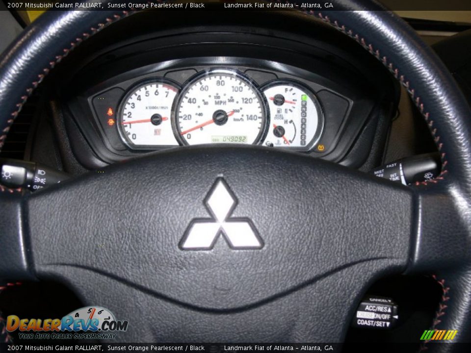 2007 Mitsubishi Galant RALLIART Sunset Orange Pearlescent / Black Photo #19