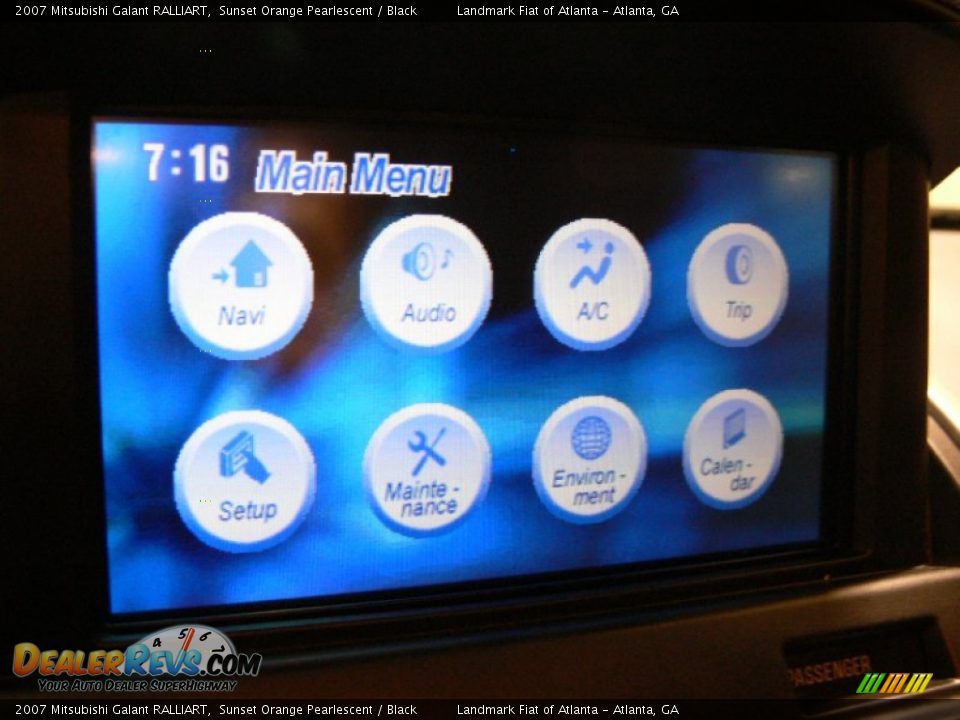 2007 Mitsubishi Galant RALLIART Sunset Orange Pearlescent / Black Photo #20