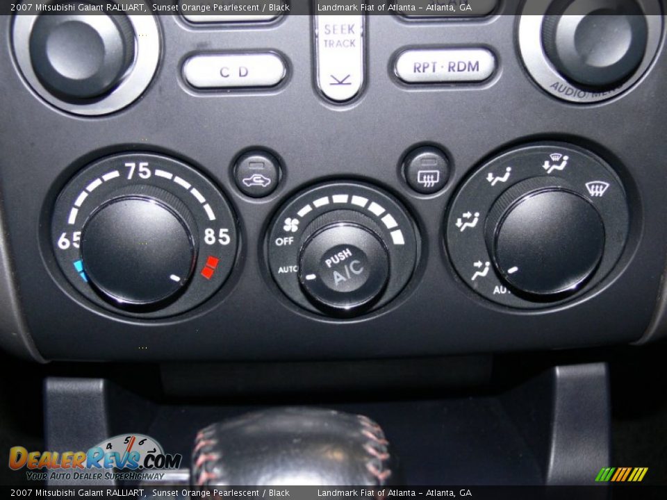 2007 Mitsubishi Galant RALLIART Sunset Orange Pearlescent / Black Photo #22