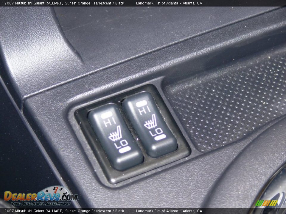 2007 Mitsubishi Galant RALLIART Sunset Orange Pearlescent / Black Photo #23
