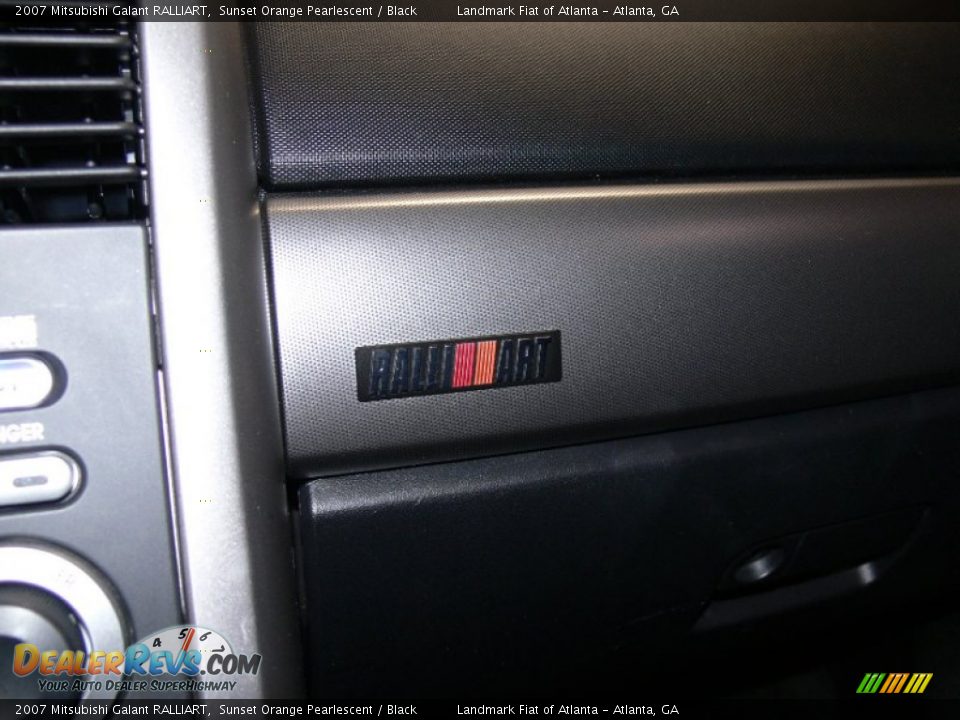 2007 Mitsubishi Galant RALLIART Sunset Orange Pearlescent / Black Photo #25