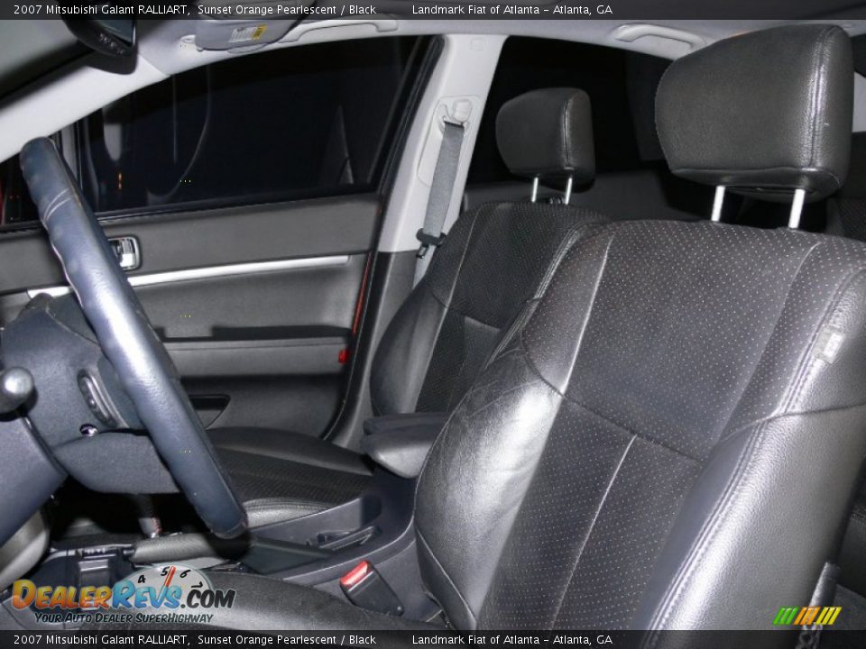 2007 Mitsubishi Galant RALLIART Sunset Orange Pearlescent / Black Photo #26