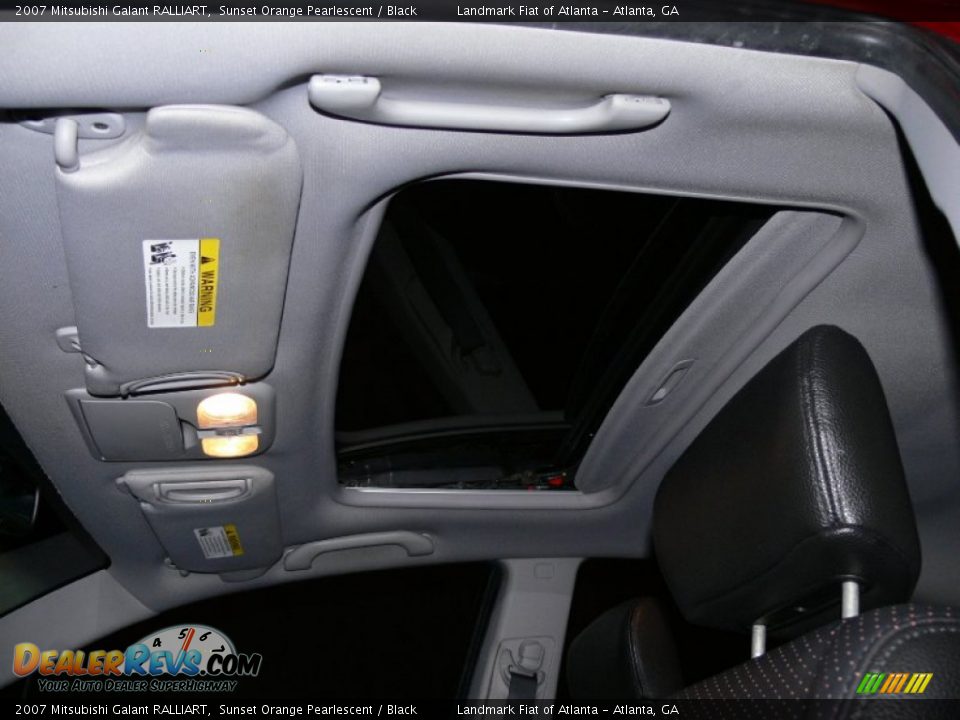 2007 Mitsubishi Galant RALLIART Sunset Orange Pearlescent / Black Photo #27