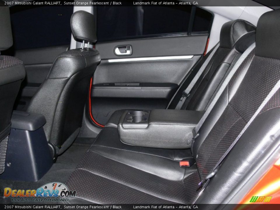 2007 Mitsubishi Galant RALLIART Sunset Orange Pearlescent / Black Photo #28