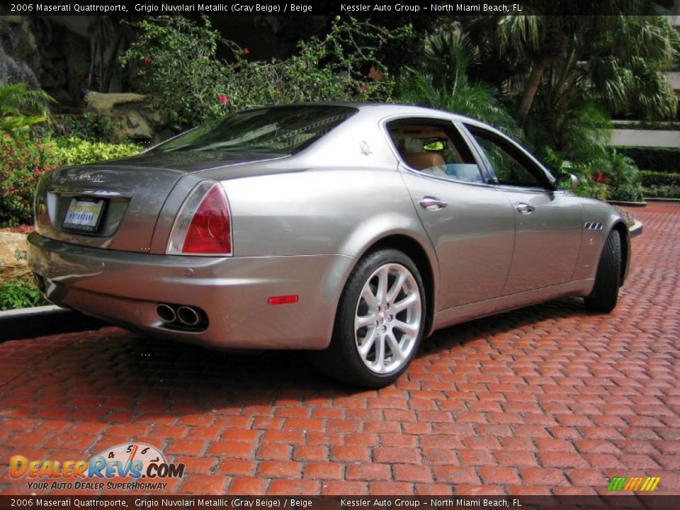 2006 Maserati Quattroporte Grigio Nuvolari Metallic (Gray Beige) / Beige Photo #4